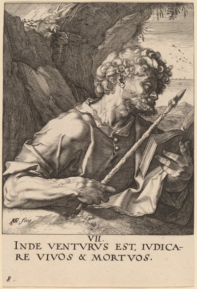 Saint Thomas by Hendrik Goltzius