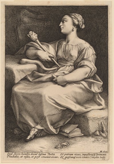 Thalia by Hendrik Goltzius