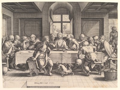 The Last Supper by Hendrik Goltzius