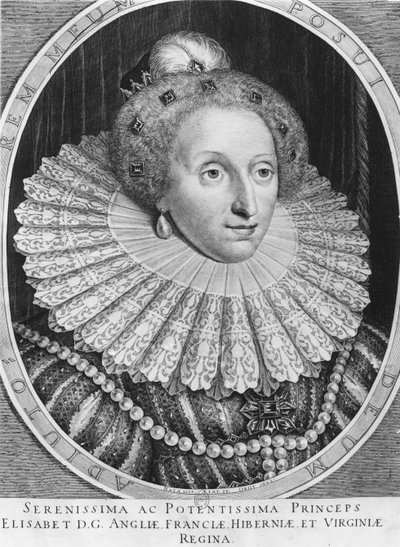 Elizabeth I, Queen of England by Hendrik I Hondius