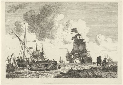 Seascape in Strong Wind by Hendrik Kobell