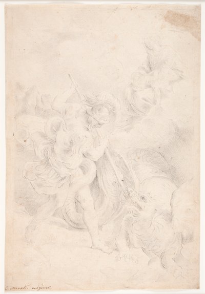 Saint George Fighting the Dragon by Hendrik Krock