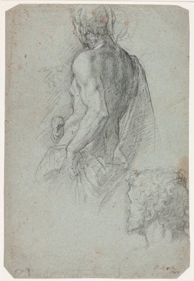 Draped Male Model and a Bearded Man