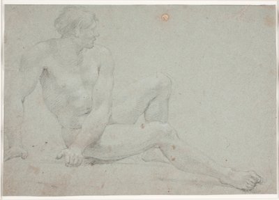Male Model Study, Sitting by Hendrik Krock
