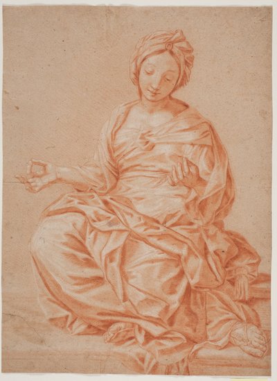 Seated Woman with Turban by Hendrik Krock