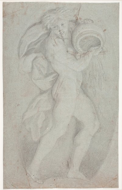 Standing young man holding a jar by Hendrik Krock