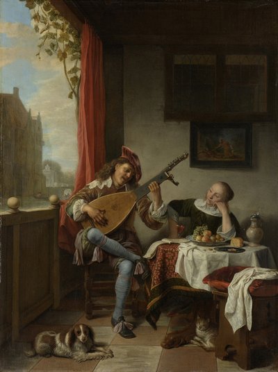 The Lute Player by Hendrik Maertensz Sorgh