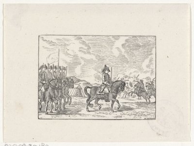 Cavalry in a Battle by Hendrik Numan