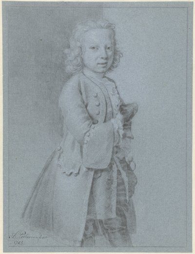 Portrait of a Standing Boy by Hendrik Pothoven