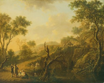 Italian Landscape by Hendrik Willem Schweickardt