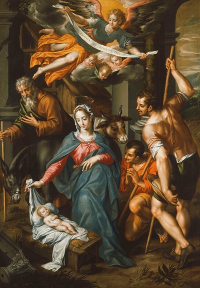 The Adoration of the Shepherds by Hendrick de Clerck