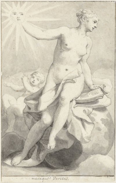 Seated Allegorical Female Figure by Hendrik van Limborch
