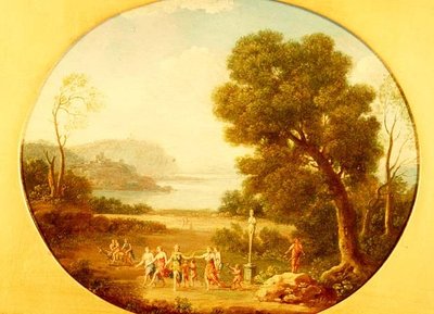 Bacchic Revellers Dancing by a Herm by Hendrik van Lint
