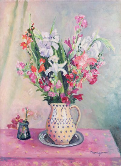 Gladioli in a Vase by Henri Charles Manguin
