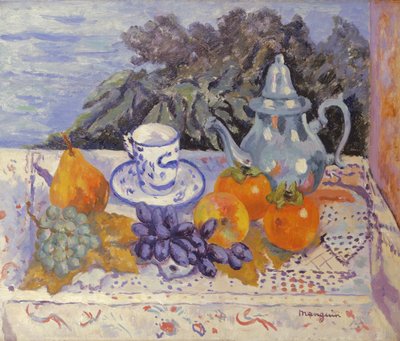 Pomegranates, Persimmon, Tin by Henri Charles Manguin