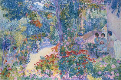 Afternoon in the Garden by Henri Edmond Cross