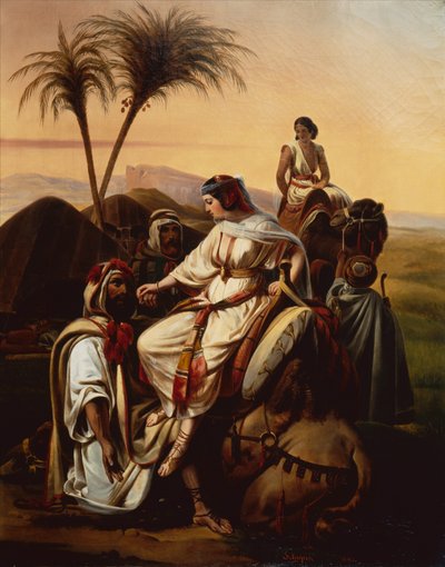 Boaz Welcoming Ruth by Henri Frederic Schopin