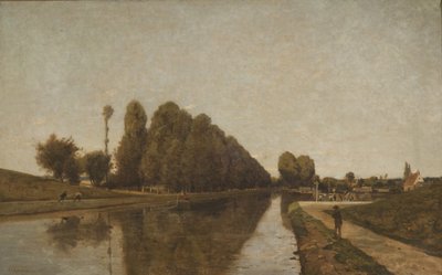 The Briare Canal by Henri Joseph Harpignies