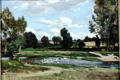 The River by Henri Joseph Harpignies