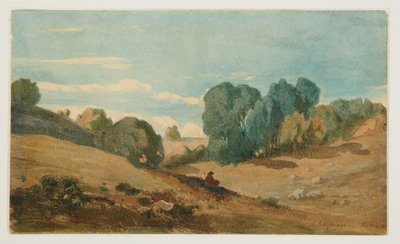 View near Rome by Henri Joseph Harpignies