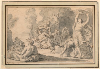 A Bacchanalian Revel by Henri Antoine de Favanne