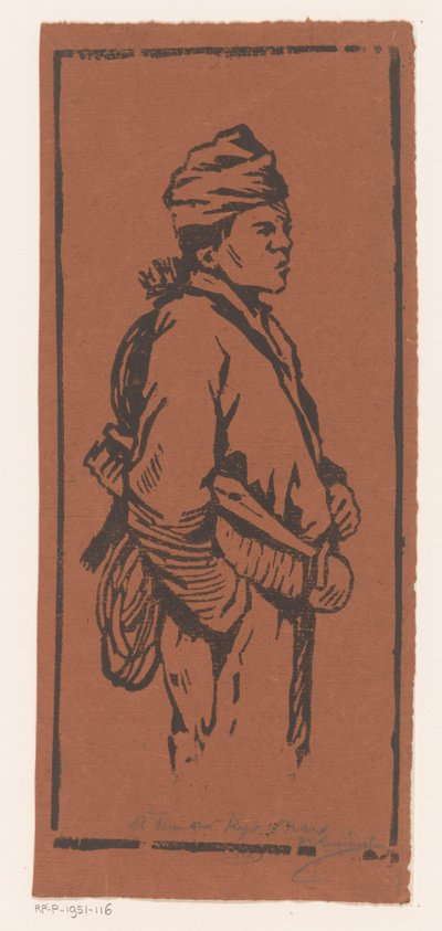 Chimney Sweep by Henri Charles Guérard (signed by artist)