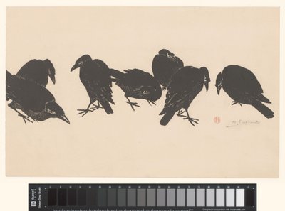 Seven Crows by Henri Charles Guérard