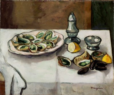Still Life with Oysters by Henri Charles Manguin