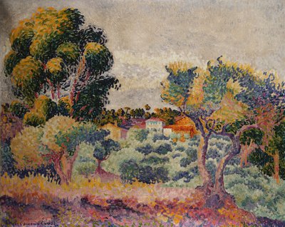 Eucalyptus and Olive Grove by Henri Edmond Cross