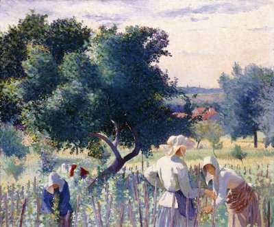 Women Binding Vines by Henri Edmond Cross