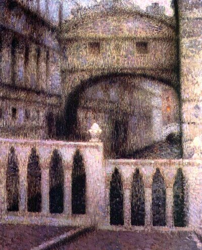 The Bridge of Sighs by Henri Eugene Augustin Le Sidaner