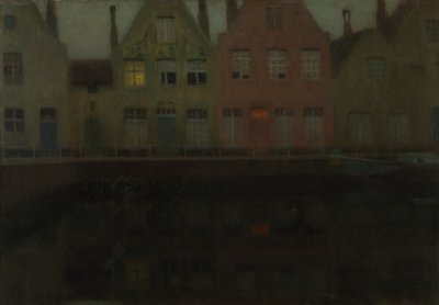 The Quay by Henri Eugene Augustin Le Sidaner
