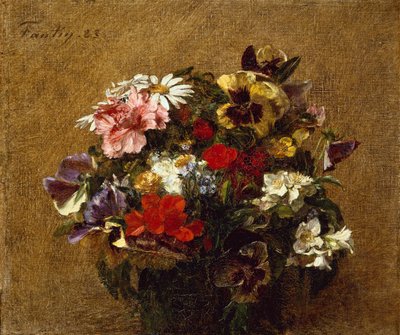 Bouquet of Flowers by Ignace Henri Jean Fantin Latour
