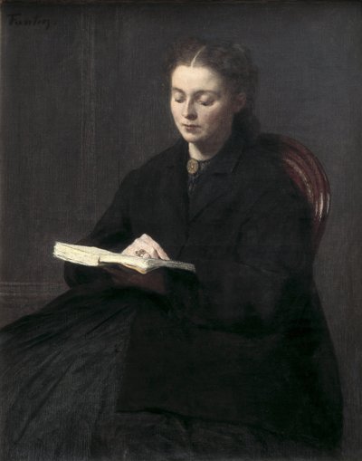 Reading by Ignace Henri Jean Fantin Latour