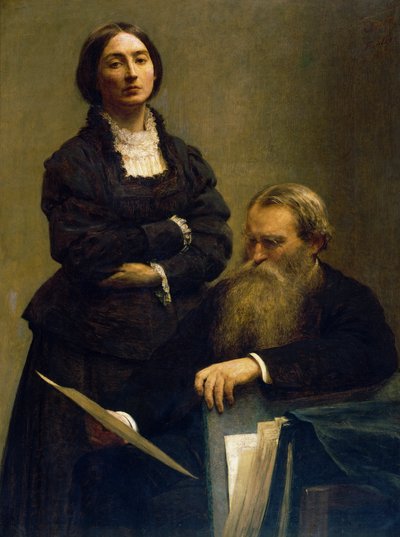 Portrait of M. and Mme Edwards by Ignace Henri Jean Fantin Latour
