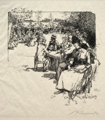 Ball at the Break of Day by Ignace Henri Jean Fantin Latour