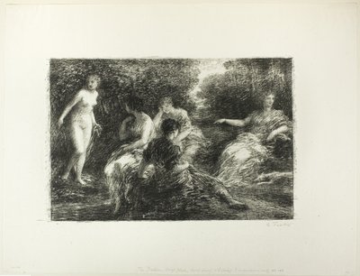 Bathing Women, third large plate by Ignace Henri Jean Fantin Latour