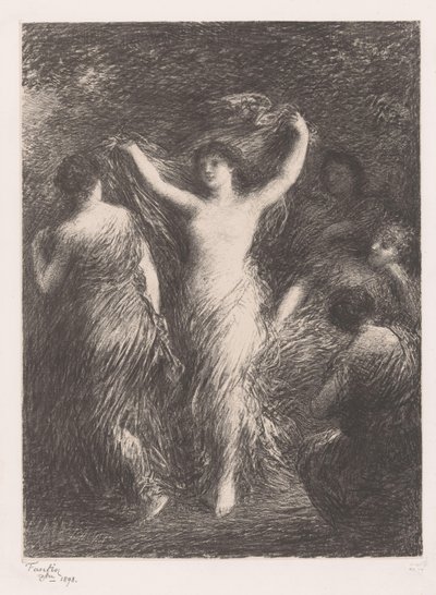 Dancing and Watching Women by Ignace Henri Jean Fantin Latour