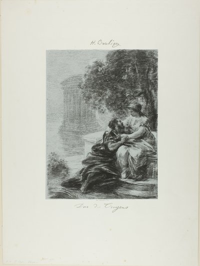 Duet of the Trojans, first plate by Ignace Henri Jean Fantin Latour