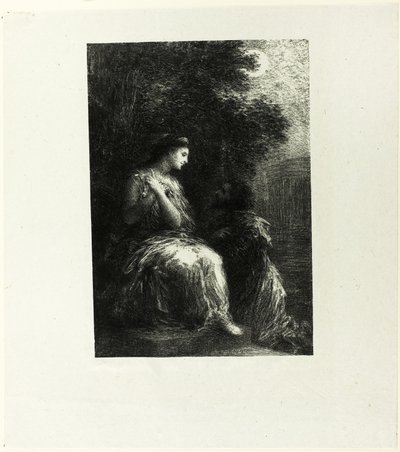 Duet of the Trojans, seventh plate by Ignace Henri Jean Fantin Latour