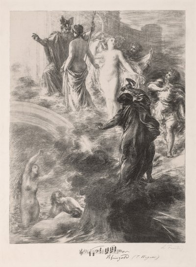 Finale of the Rhinegold by Ignace Henri Jean Fantin Latour