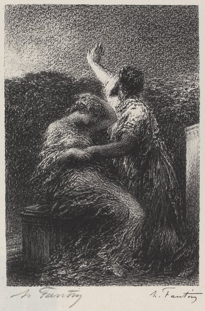 The Magi Balthazar and Fatime by Ignace Henri Jean Fantin Latour