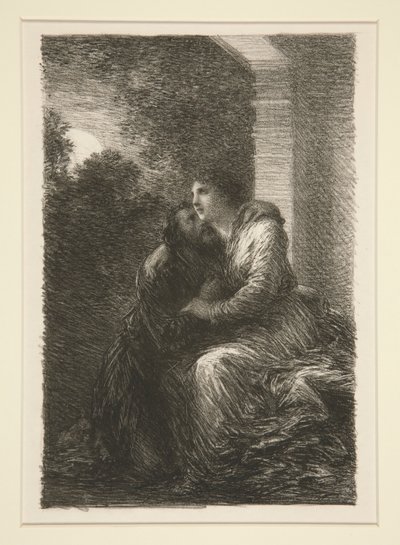 Longherin: Act III, Scene by Ignace Henri Jean Fantin Latour