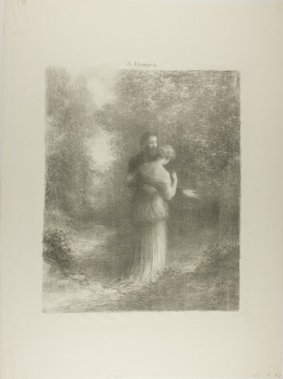 Love Poems, first plate by Ignace Henri Jean Fantin Latour