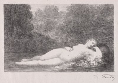 Lying in the Water by Ignace Henri Jean Fantin Latour