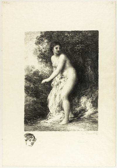 Standing Bather (second plate) by Ignace Henri Jean Fantin Latour