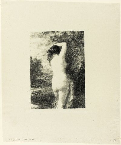 Standing Bather (third plate) by Ignace Henri Jean Fantin Latour