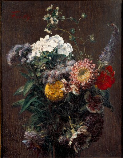 Still Life: mixed Flowers, c1850-1900 by Ignace Henri Jean Fantin Latour