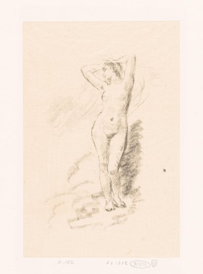 Study of a Standing Naked Woman by Ignace Henri Jean Fantin Latour
