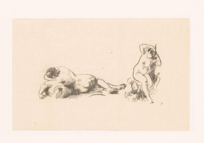 Study Sheet with Two Naked Women by Ignace Henri Jean Fantin Latour